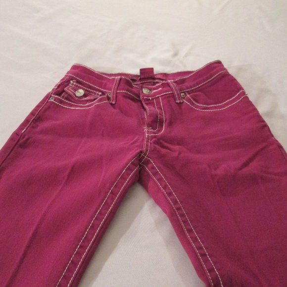 ❤ U-51 HOT PINK/FUCHSIA JEANS WITH EMBROIDERY ❤ - Picture 9 of 15